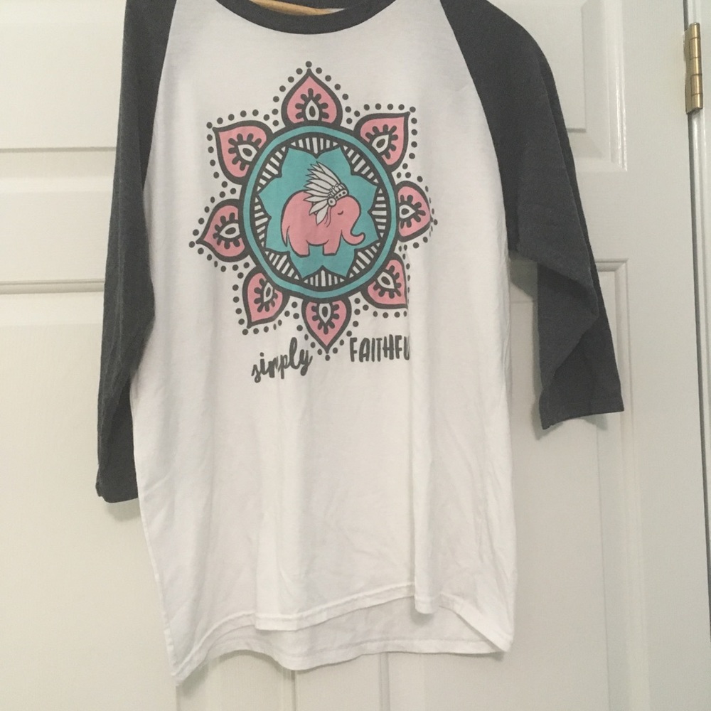 Simply faithful women’s baseball style elephant